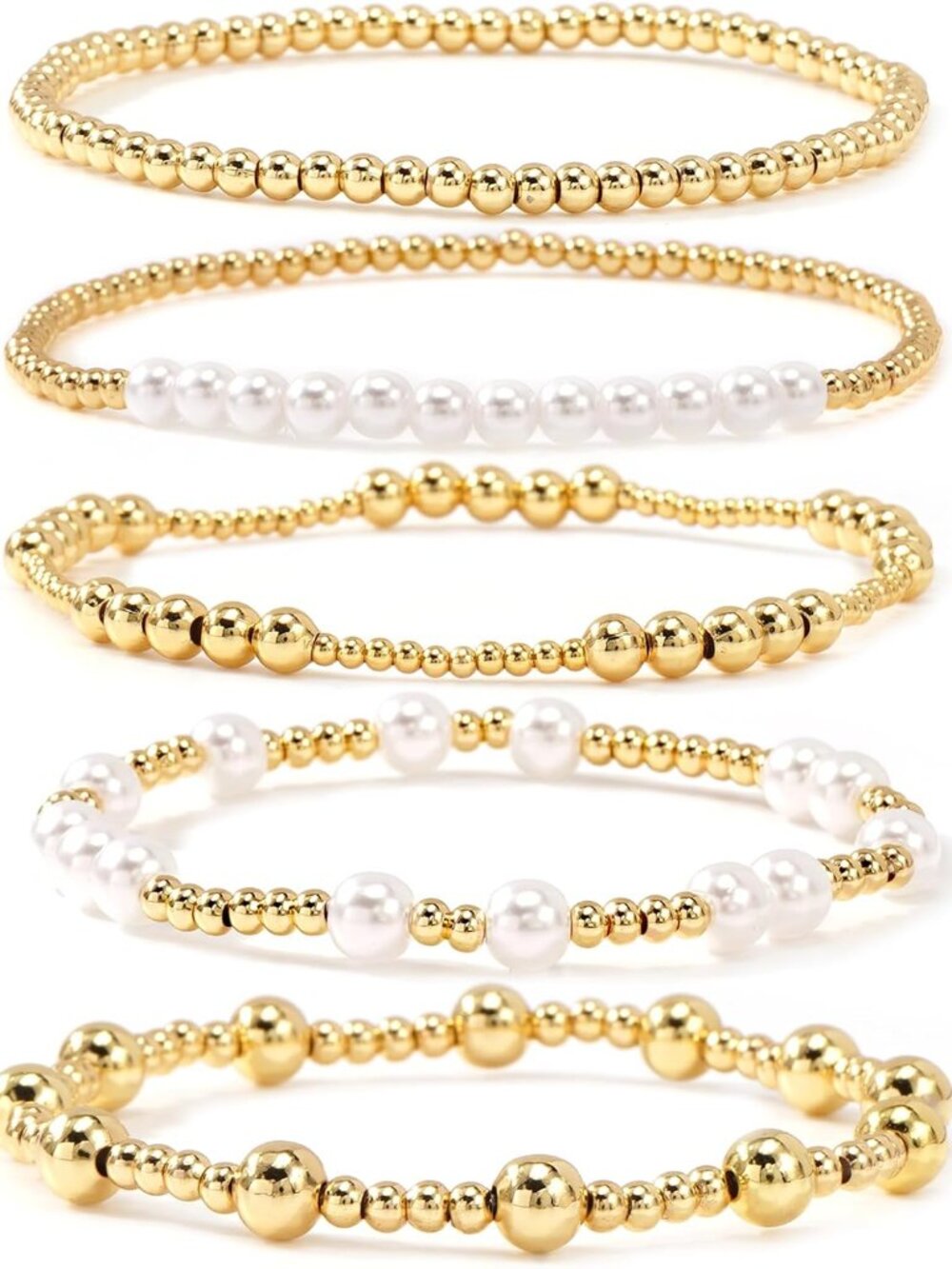 Luxurious Gold-Plated Beaded Bracelets - Ideal for Birthdays & Celebrations